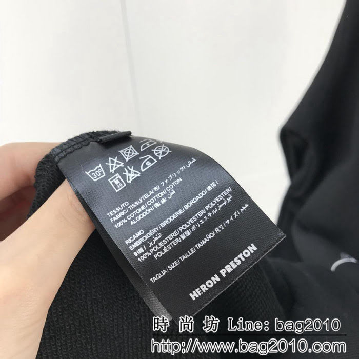 Heron Preston19ss官網最新款 骷髏頭前後印花圓領衛衣 情侶款 ydi1134